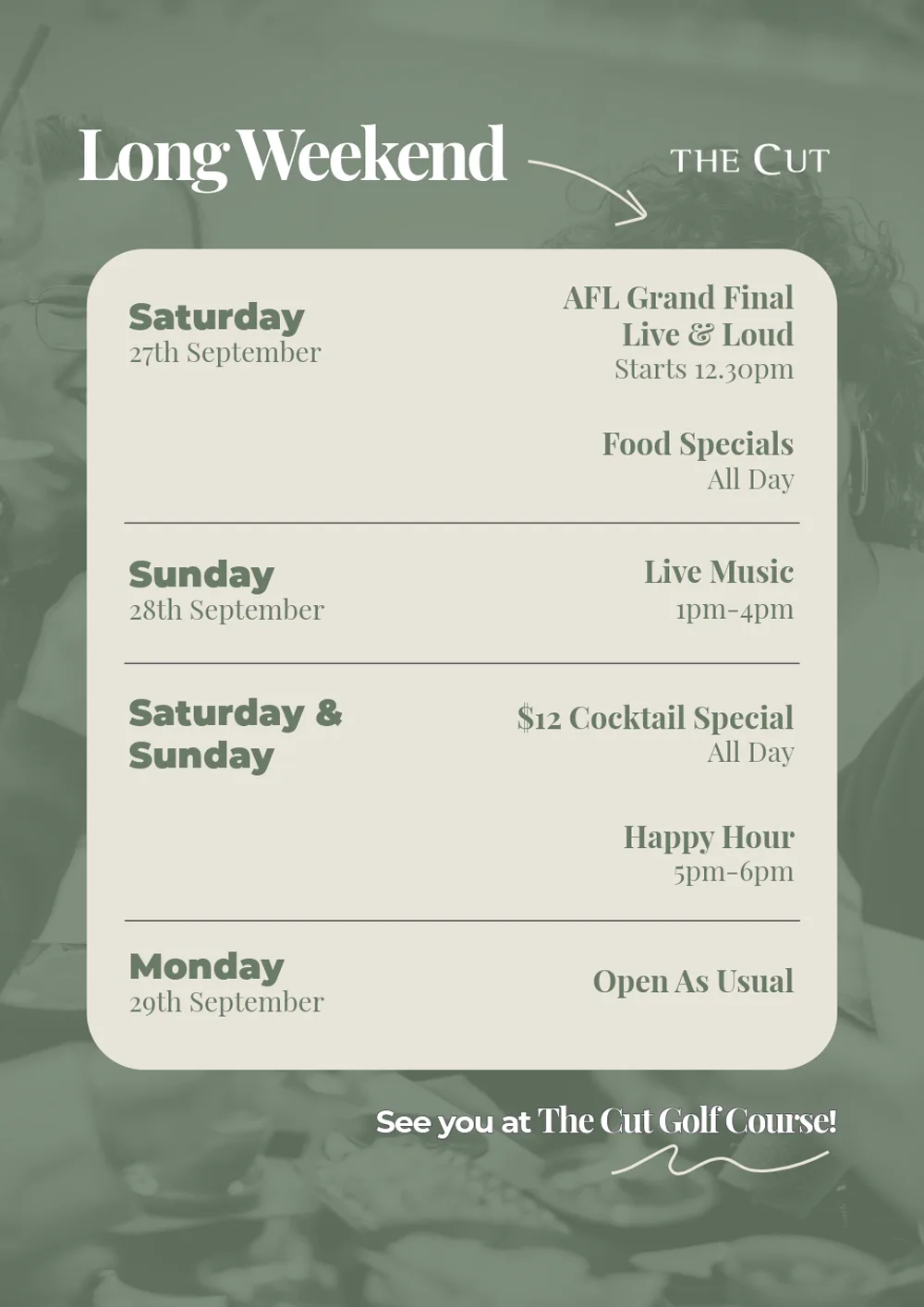 September Long Weekend