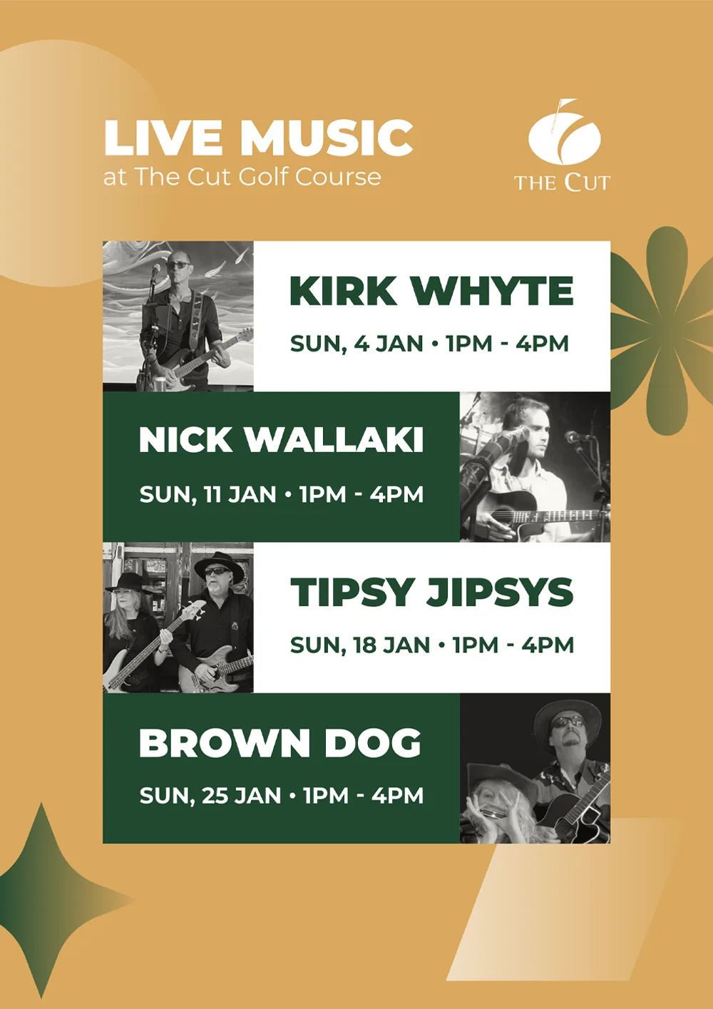 January Live Music Line Up